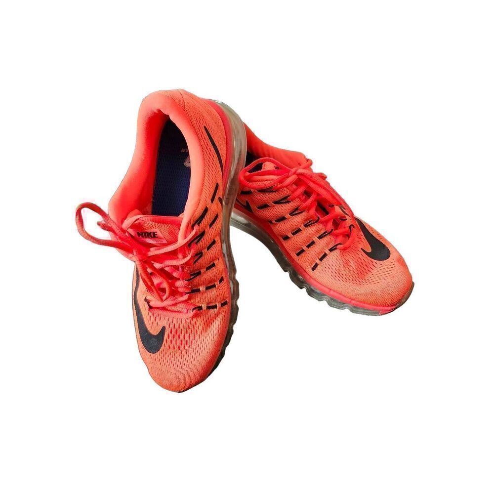 NIKE AIR MAX 2016 806772-600 Running Sneaker Hyper Orange Womens US Size 10.